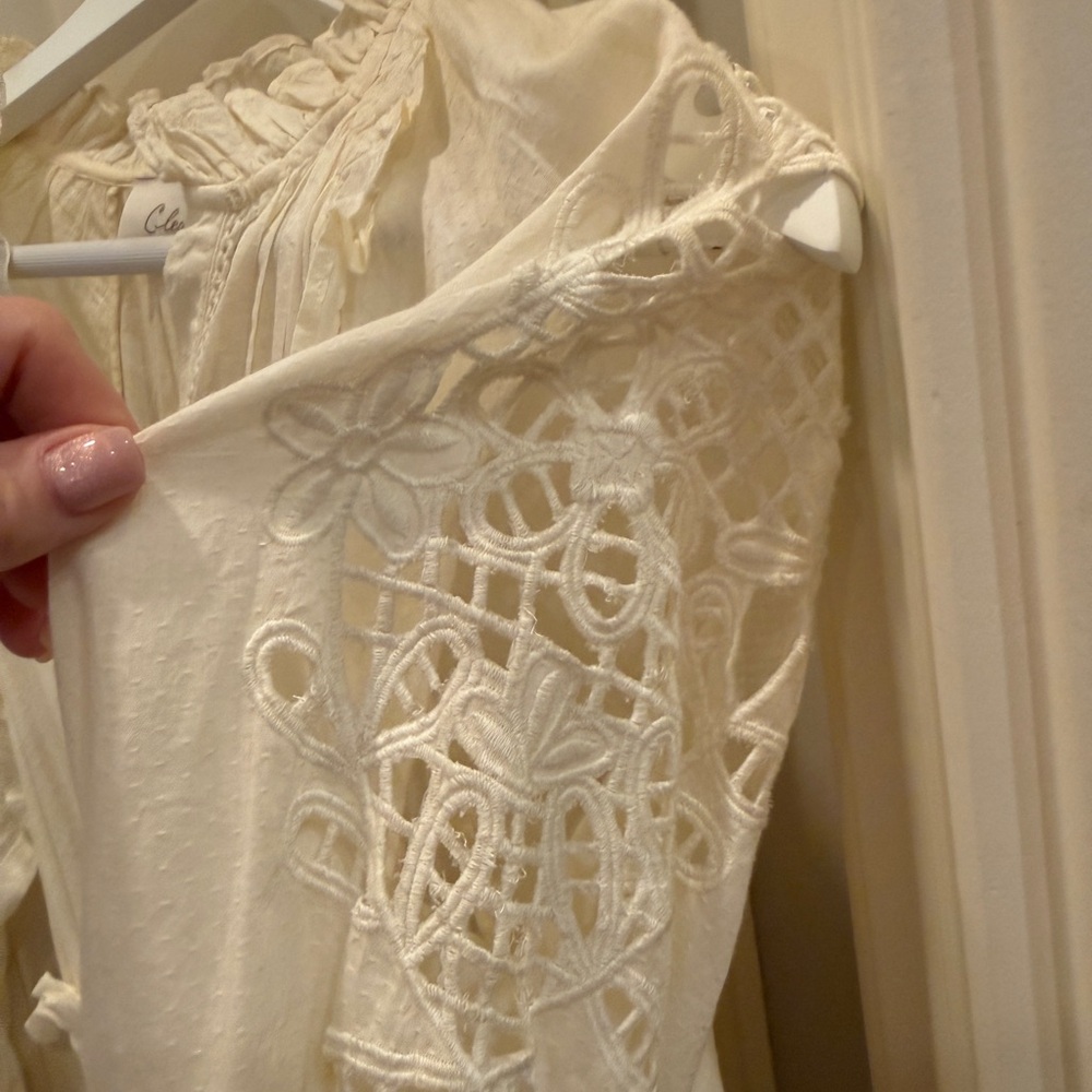 Cleobella Cream Ruffle Dress - Picture 4 of 11